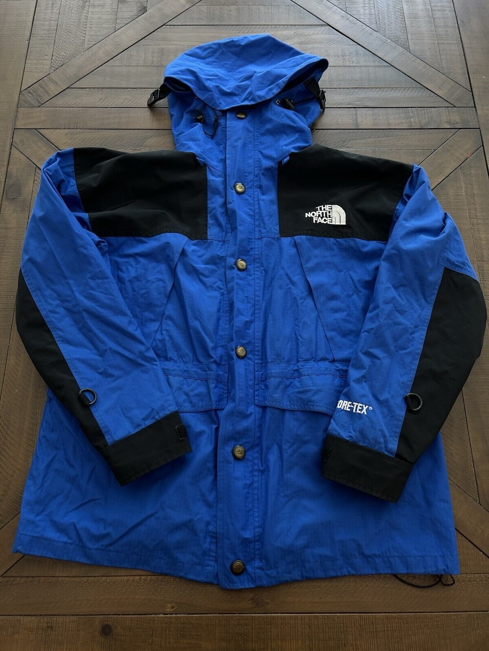 Vintage The North Face Gore Tex Mountain Jacket Blue Large 90s Y2K